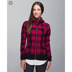 Lululemon Scuba Hoodie II, buffalo check, size 4